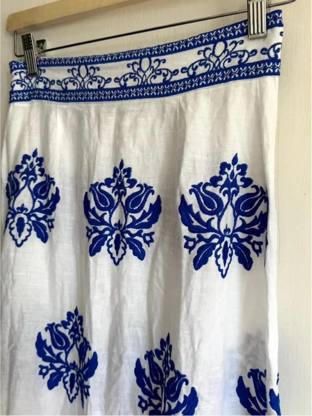 Zara embroidered midi